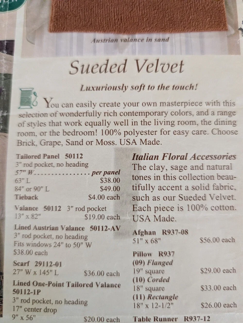 Brick Colored - Sueded Velvet Set